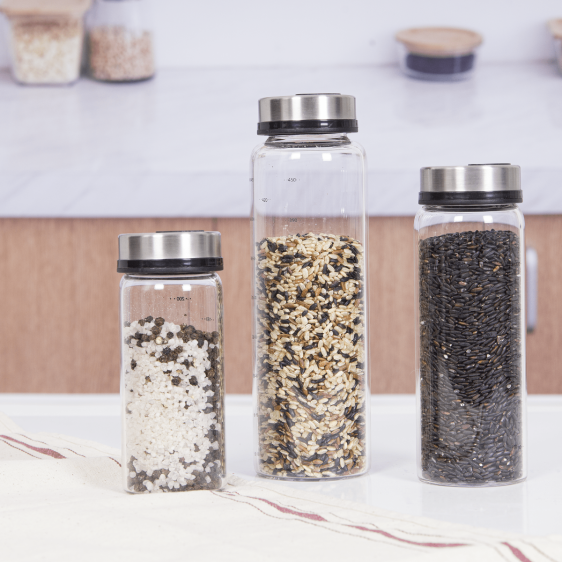 Glass Spice Jars with Shaker Lid
