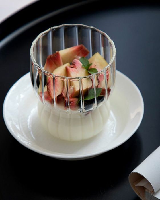 Striped Glass Ice Cream and Dessert Cup - 300ml