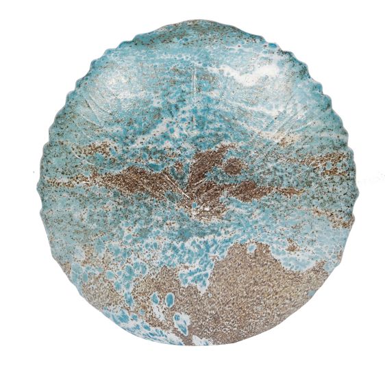 Round Mineral Decorative Glass