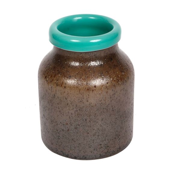 Classic Glass Vase - Bronzed Blue