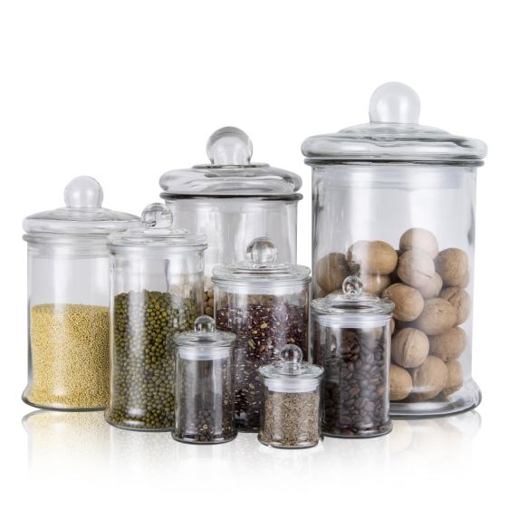 6524/6630 Glass Jar with Lid