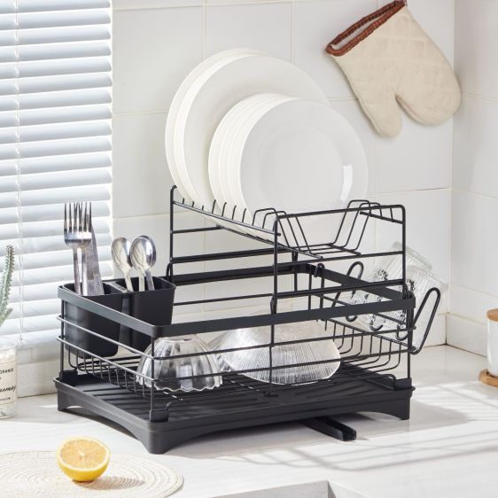 2-Tier Stainless Steel Dish Drying Rack