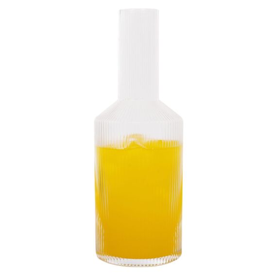 Ribbed Glass Water Jug, 1L 