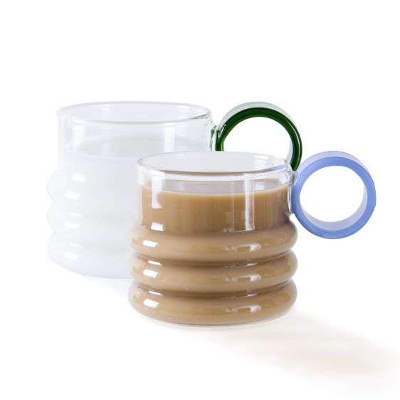 Loop-shaped Borosilicate Glass Coffee Cup, 250ml