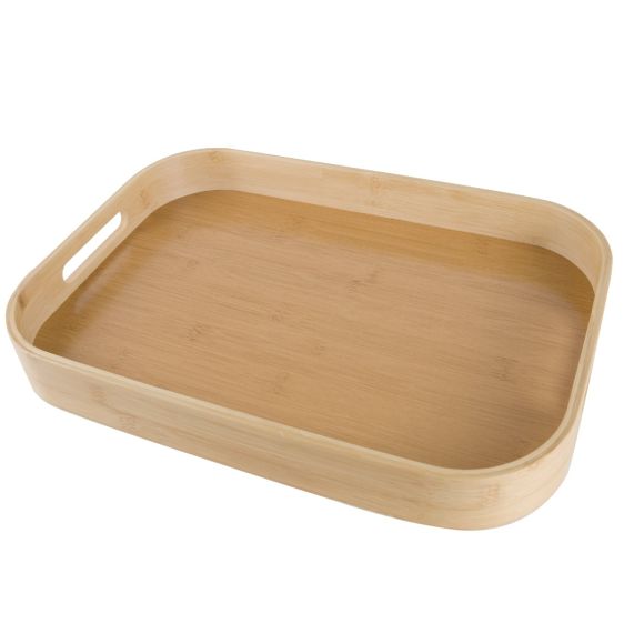 Rectangle Bamboo Tray with Handles - 40cm
