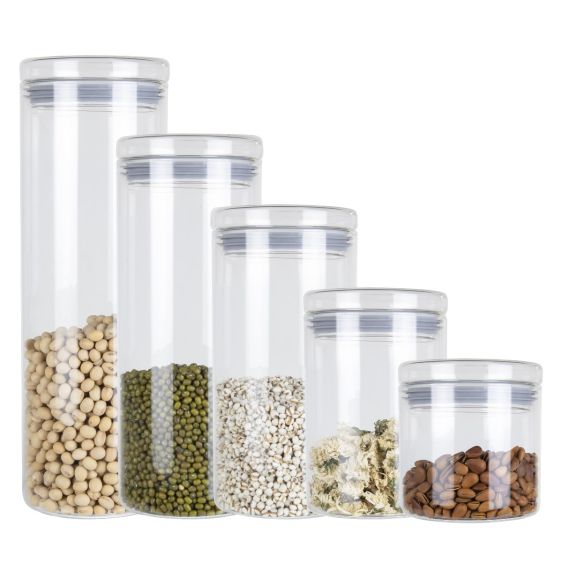 Glass Jar with Glass Lid