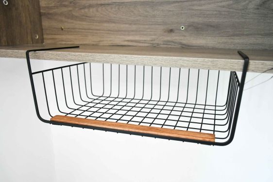 Under-Shelf Metal Hanging Storage Basket