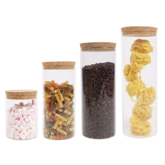 Glass Jar With Cork Lid