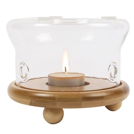 Teapot Warmer With Bamboo Base