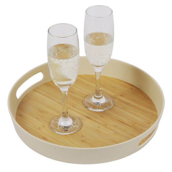 ORNAMI Round Natural Bamboo Fibre Tray