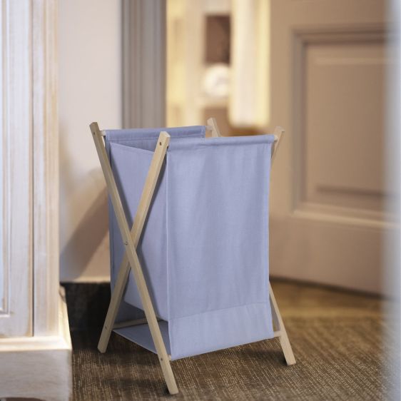 Foldable Beech Wood Laundry Basket