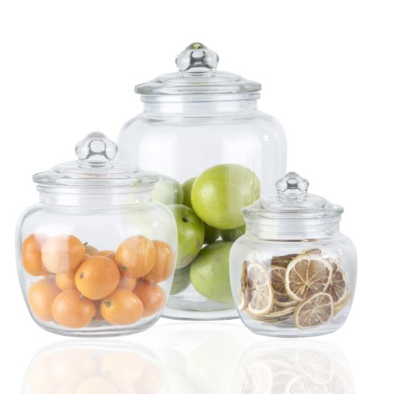 Plump Glass Jar with Lid