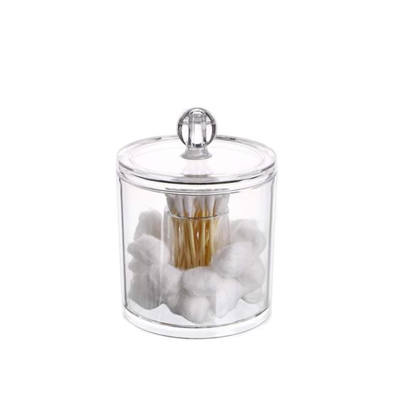 Cotton Ball and Bud Holder with Lid