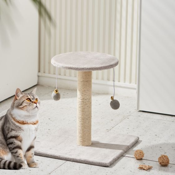 Eden & Willow Cat Scratching Post with Hanging Balls and Jingle Bells