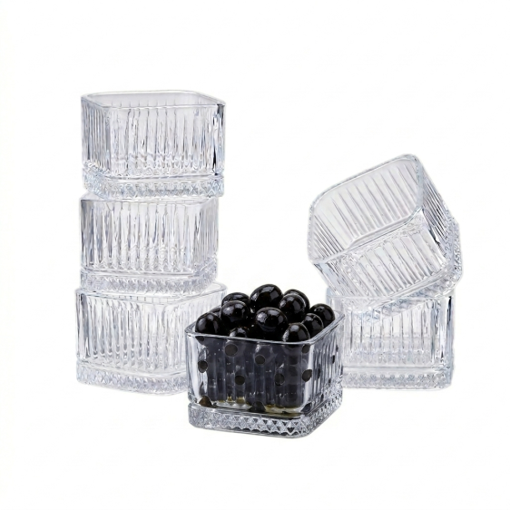 Set of 6 Glass Dip Bowls