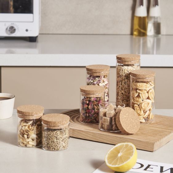 Little Glass Jar with Cork Lid