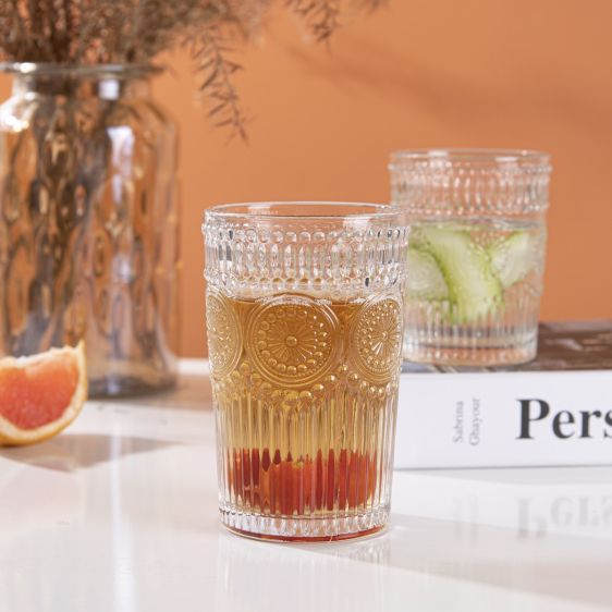 Embossed Highball Glasses