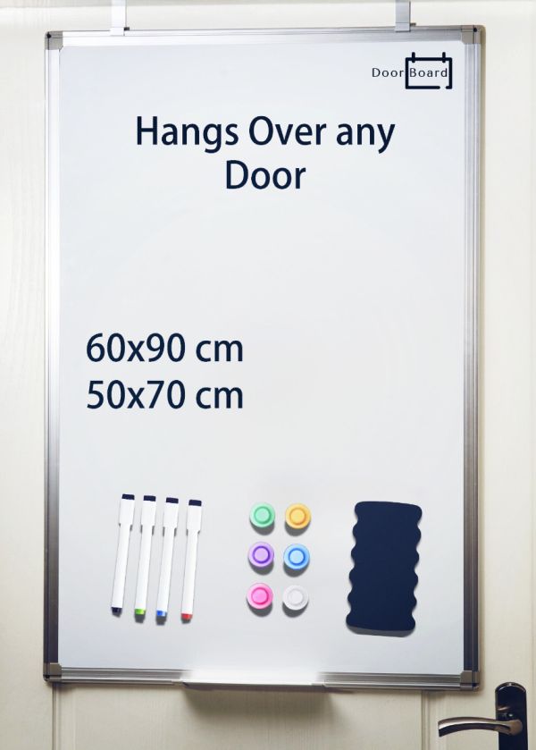 DoorBoard Magnetic Whiteboard with Aluminium Frame