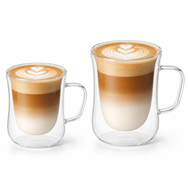 Minara Double Walled Glass Coffee Cup