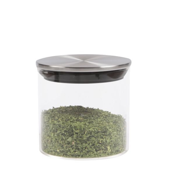 Little Glass Jar with Stainless Steel Lid
