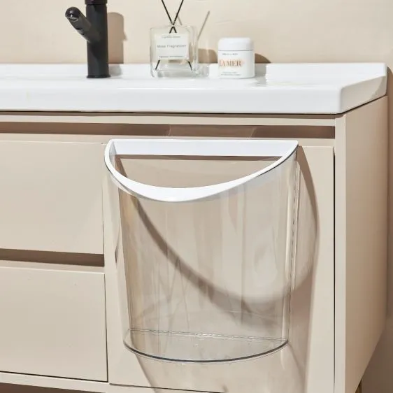 Hanging Kitchen Trash Can with Self-Adhesive Mount