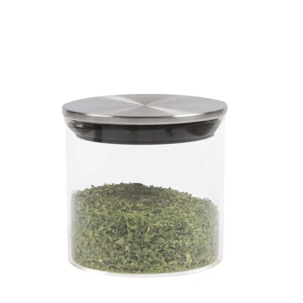 Little Glass Jar with Stainless Steel Lid