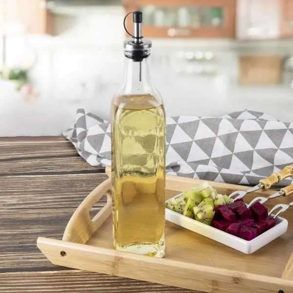 7019 Glass Olive Oil and Vinegar Dispenser Bottle - 500ml